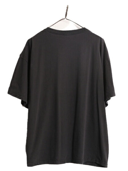 00s ジョーク メッセージ プリント 半袖 Tシャツ メンズ XL 程 00年代 オールド ヘビーウェイト 大きいサイズ グラフィック 黒 プリントT