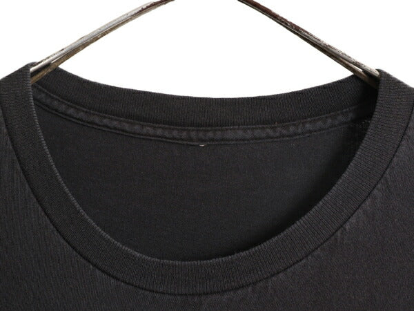 00s ジョーク メッセージ プリント 半袖 Tシャツ メンズ XL 程 00年代 オールド ヘビーウェイト 大きいサイズ グラフィック 黒 プリントT
