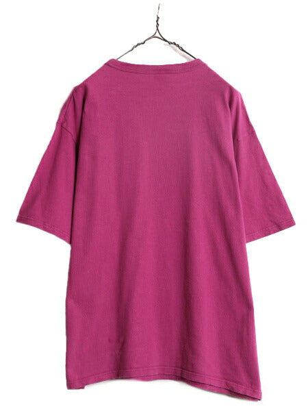 90s チャンピオン 無地 半袖 Tシャツ メンズ XL / 90年代 オールド Champion 目無し 100% コットン ヘビーウェイト 大きいサイズ パープル