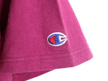 90s チャンピオン 無地 半袖 Tシャツ メンズ XL / 90年代 オールド Champion 目無し 100% コットン ヘビーウェイト 大きいサイズ パープル