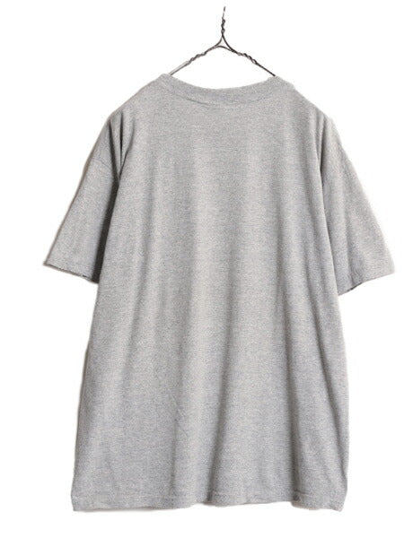 00s 企業 アート イラスト プリント 半袖 Tシャツ メンズ レディース L オールド 企業物 グラフィック ヘビーウェイト キャラクター グレー