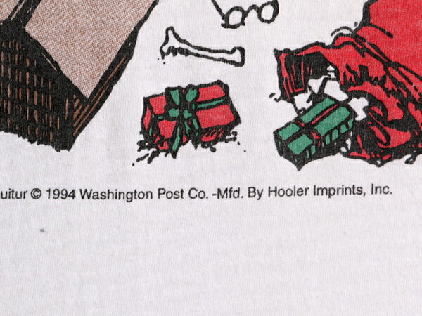 90s ジョーク キャラクター イラスト プリント 半袖 Tシャツ メンズ XL / 古着 オールド アート ヘビーウェイト 大きいサイズ グラフィック