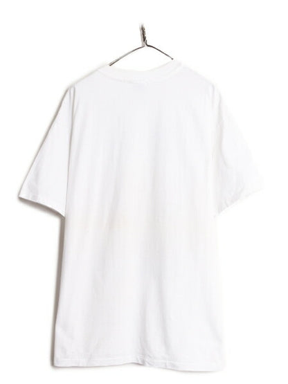 90s USA製 イーグル アート イラスト プリント 半袖 Tシャツ メンズ XL / オールド 大きいサイズ グラフィック ヘビーウェイト メッセージ
