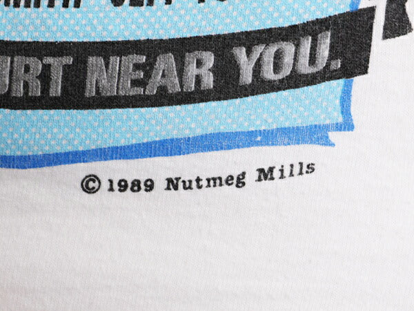 80s USA製 NBA オフィシャル オーランド マジック イラスト プリント 半袖 Tシャツ メンズ S 80年代 ヴィンテージ バスケ グラフィック 白