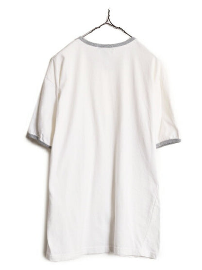 00s ポロスポーツ ラルフローレン ヘンリーネック リンガー Tシャツ メンズ L 00年代 オールド POLO SPORT ポロ 半袖Tシャツ ワンポイント
