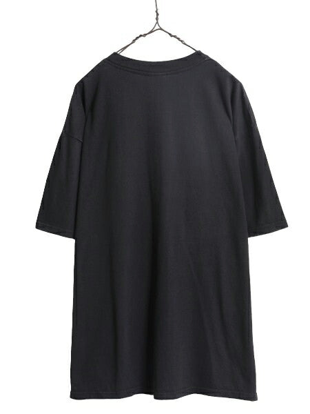 90s ジョーク メッセージ プリント 半袖 Tシャツ メンズ XL / 90年代 オールド ブラック アート グラフィック ヘビーウェイト 大きいサイズ