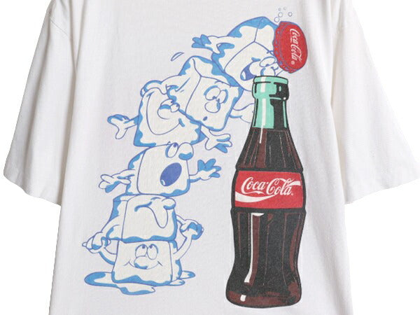 90s USA製 コカコーラ 両面 プリント 半袖 Tシャツ メンズ XL 90年代 オールド 企業 Coca Cola ヘビーウェイト シングルステッチ ホワイト