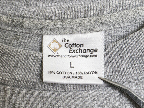 90s USA製 3段 カレッジ プリント 半袖 Tシャツ メンズ L 古着 90年代 オールド シングルステッチ ヘビーウェイト コットン 霜降り グレー