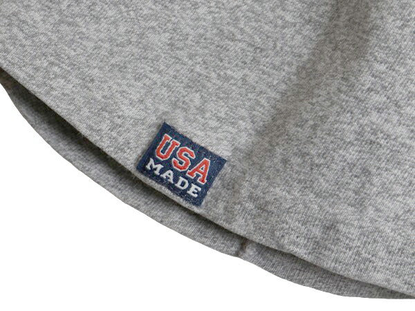 90s USA製 3段 カレッジ プリント 半袖 Tシャツ メンズ L 古着 90年代 オールド シングルステッチ ヘビーウェイト コットン 霜降り グレー