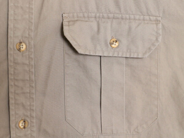 80s バナナリパブリック 長袖 サファリ シャツ メンズ XL 古着 ヴィンテージ BANANA REPUBLIC 長袖シャツ 大きいサイズ コットン ポプリン
