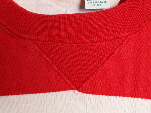 80s 90s ラコステ 前V ボーダー 長袖 Tシャツ メンズ M 古着 80年代 90年代 オールド ヴィンテージ IZOD LACOSTE ラガーシャツ 素材 ロンT