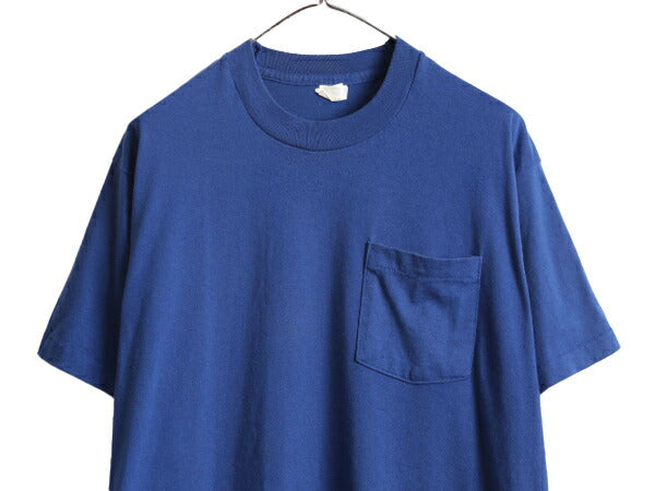 80s USA製 フルーツオブザルーム ポケット付き 無地 半袖 Tシャツ メンズ XXL / ヴィンテージ ポケT 無地T シングルステッチ 大きいサイズ