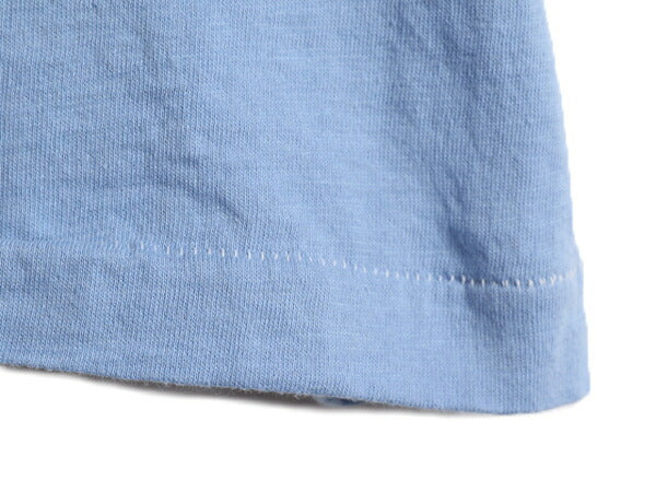 70s 80s フルーツオブザルーム ポケット付き 無地 半袖 Tシャツ メンズ XS 程/ ヴィンテージ ポケT 無地T シングルステッチ 耳付き ブルー