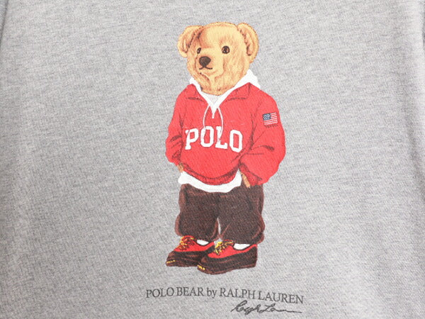 ポロベアー ポロ ラルフローレン プリント 半袖 Tシャツ メンズ レディース M / 古着 キャラクター 半袖Tシャツ シングルステッチ グレー