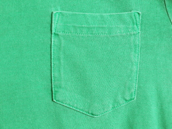 ポロ ラルフローレン ポケット付き 無地 半袖 Tシャツ メンズ M ワンポイント 無地T ポケT シングルステッチ クルーネック 半袖Tシャツ 緑