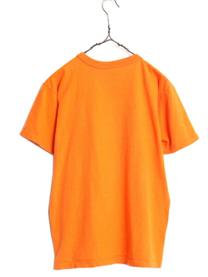 80s USA製 チャンピオン 半袖 Tシャツ メンズ M / 80年代 ヴィンテージ Champion ワンポイント スクリプト ロゴ シングルステッチ 目付き