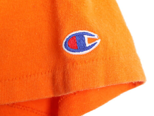 80s USA製 チャンピオン 半袖 Tシャツ メンズ M / 80年代 ヴィンテージ Champion ワンポイント スクリプト ロゴ シングルステッチ 目付き