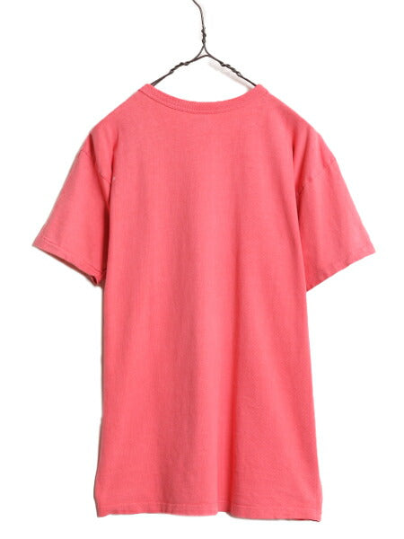 80s USA製 チャンピオン 半袖 Tシャツ メンズ L / 80年代 ヴィンテージ Champion ワンポイント スクリプト ロゴ シングルステッチ 目付き