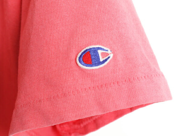 80s USA製 チャンピオン 半袖 Tシャツ メンズ L / 80年代 ヴィンテージ Champion ワンポイント スクリプト ロゴ シングルステッチ 目付き