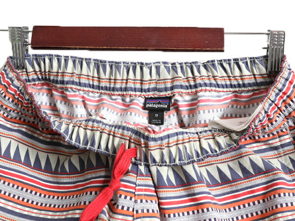 18年製 パタゴニア ベアリー バギーズ ショーツ レディース M / Patagonia ナイロン ショートパンツ 短パン スイムショーツ 水陸両用 総柄