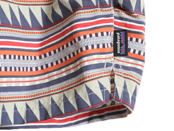 18年製 パタゴニア ベアリー バギーズ ショーツ レディース M / Patagonia ナイロン ショートパンツ 短パン スイムショーツ 水陸両用 総柄
