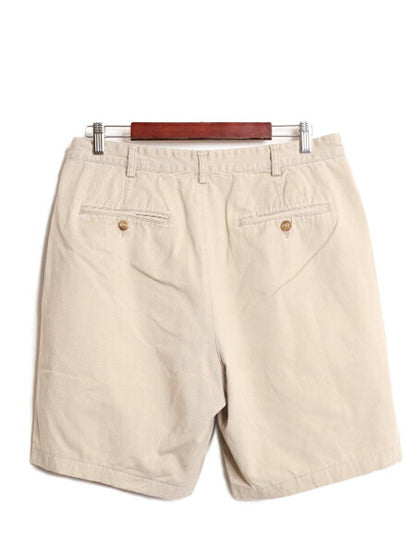 ブルックスブラザーズ コットン チノ ショートパンツ メンズ 34 32 Brooks Brothers ツータック ショーツ 短パン チノパン 半パン ベージュ