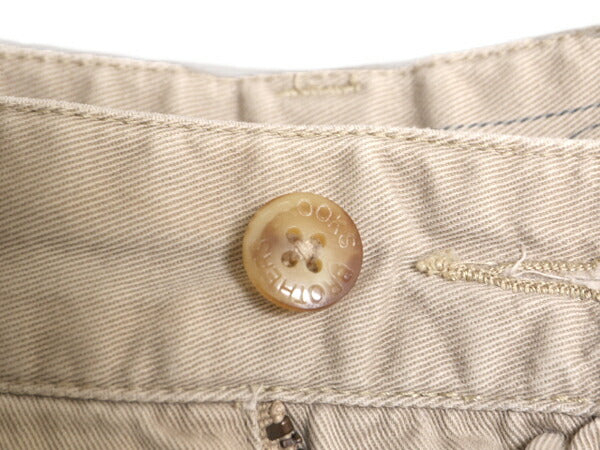 ブルックスブラザーズ コットン チノ ショートパンツ メンズ 34 32 Brooks Brothers ツータック ショーツ 短パン チノパン 半パン ベージュ
