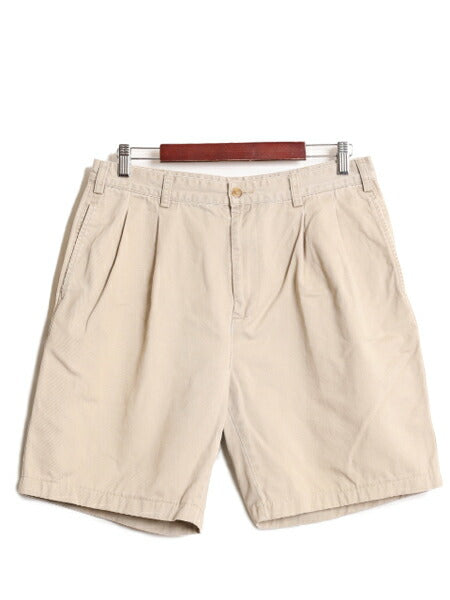 ブルックスブラザーズ コットン チノ ショートパンツ メンズ 34 32 Brooks Brothers ツータック ショーツ 短パン チノパン 半パン ベージュ