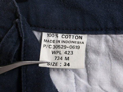90s 00s ドッカーズ リーバイス コットン ショートパンツ メンズ 34 / 古着 オールド LEVIS DOCKERS 短パン 半パン ツータック ショーツ 紺