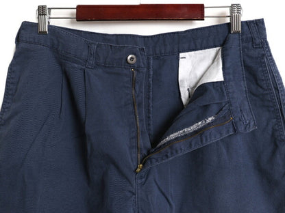 90s 00s ドッカーズ リーバイス コットン ショートパンツ メンズ 34 / 古着 オールド LEVIS DOCKERS 短パン 半パン ツータック ショーツ 紺