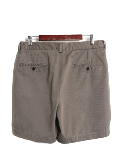 ブルックスブラザーズ コットン チノ ショートパンツ メンズ 32 / Brooks Brothers ツータック ショーツ 短パン チノパン 灰 半パン グレー
