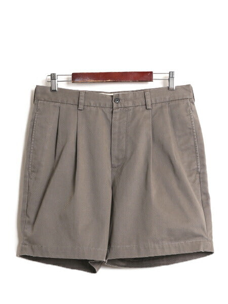 ブルックスブラザーズ コットン チノ ショートパンツ メンズ 32 / Brooks Brothers ツータック ショーツ 短パン チノパン 灰 半パン グレー