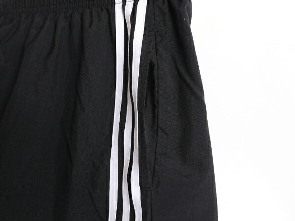 90s アディダス ナイロン ショートパンツ メンズ L / 古着 90年代 オールド ADIDAS 短パン 半パン ショーツ ブラック 3ライン ハーフパンツ