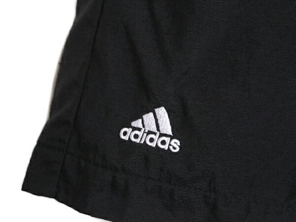 90s アディダス ナイロン ショートパンツ メンズ L / 古着 90年代 オールド ADIDAS 短パン 半パン ショーツ ブラック 3ライン ハーフパンツ