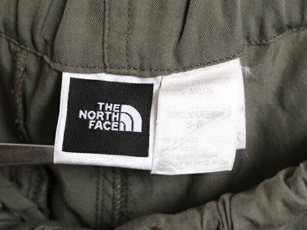 ノースフェイス ナイロン カーゴ ショートパンツ レディース S / 古着 The North Face ショーツ 短パン 半パン アウトドア ワンポイント 緑
