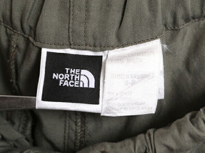 ノースフェイス ナイロン カーゴ ショートパンツ レディース S / 古着 The North Face ショーツ 短パン 半パン アウトドア ワンポイント 緑