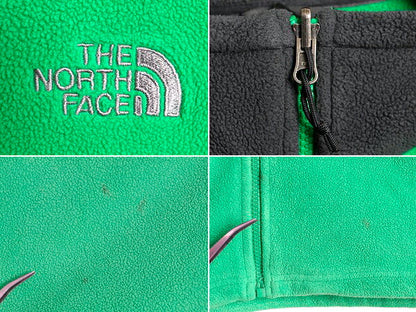 大きいサイズ XL ■ ノースフェイス 2トーン フリース ジャケット メンズ / 古着 The North Face アウトドア ブルゾン ジャンパー 濃灰 緑