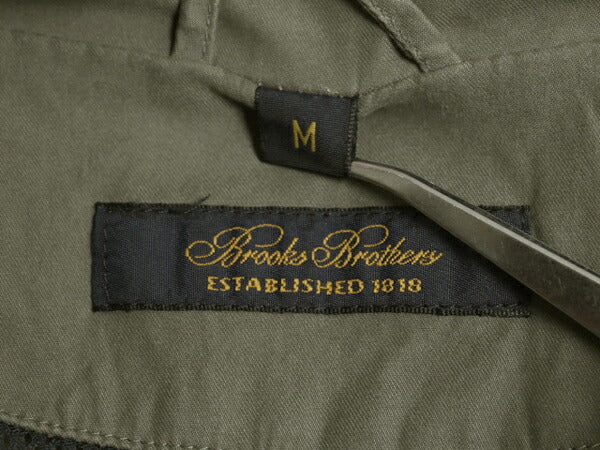 ブルックスブラザーズ マウンテン ジャケット メンズ M Brooks Brothers スムース 素材 マンパ ハーフ コート ブルゾン ジャンパー カーキ