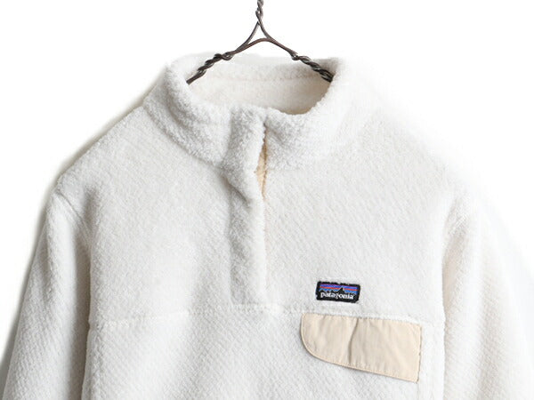 ガールズ XL 155cm レディース XS 程■ 17年製 パタゴニア リツール スナップT プルオーバー ジャケット 古着 Patagonia フリース ブルゾン