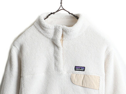 ガールズ XL 155cm レディース XS 程■ 17年製 パタゴニア リツール スナップT プルオーバー ジャケット 古着 Patagonia フリース ブルゾン