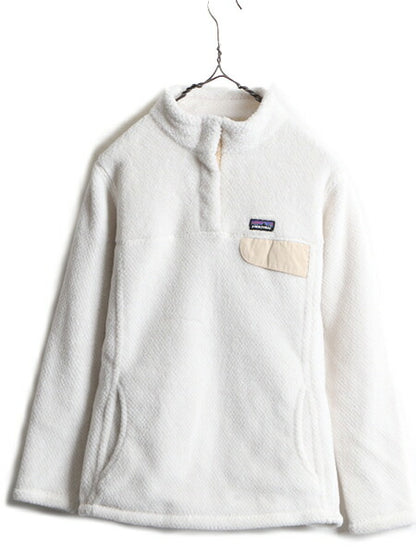 ガールズ XL 155cm レディース XS 程■ 17年製 パタゴニア リツール スナップT プルオーバー ジャケット 古着 Patagonia フリース ブルゾン