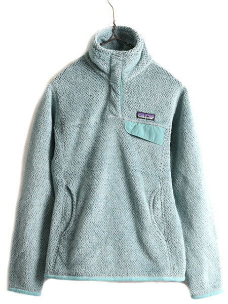 希少サイズ XS ■ 08年製 パタゴニア リツール スナップT プルオーバー ジャケット ( レディース ) 古着 Patagonia フリース ブルゾン 青