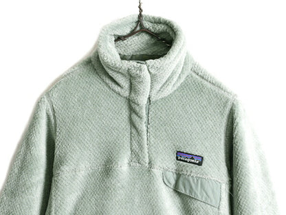 希少サイズ XS ■ 14年製 パタゴニア リツール スナップT プルオーバー ジャケット ( レディース ) 古着 Patagonia フリース ジャンパー 緑
