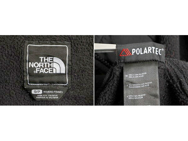 希少サイズ S 人気 黒 ■ ノースフェイス デナリ ジャケット ( レディース ) 古着 The North Face DENALI フルジップ アウトドア フリース