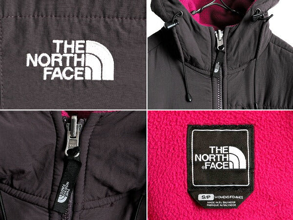 希少サイズ S ■ ノースフェイス フード付き デナリ ジャケット レディース / 古着 The North Face ブルゾン ジャンパー フリース パーカー