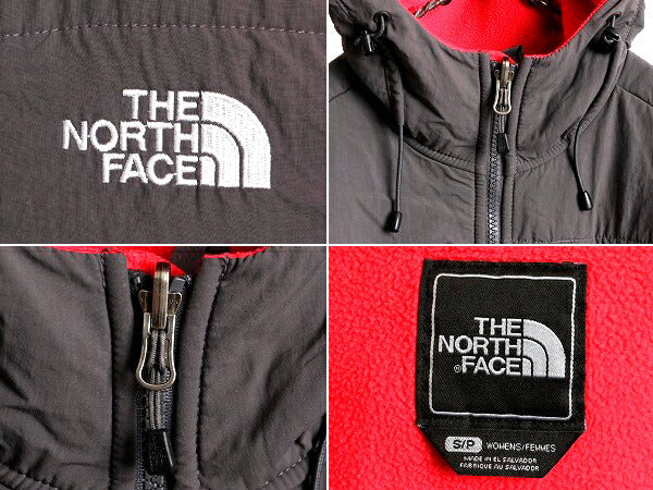 希少サイズ S ■ ノースフェイス フード付き デナリ ジャケット ( レディース ) 古着 The North Face ブルゾン パーカー フリース 2トーン