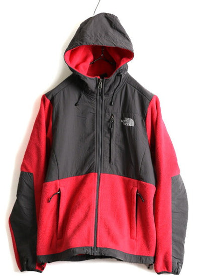 希少サイズ S ■ ノースフェイス フード付き デナリ ジャケット ( レディース ) 古着 The North Face ブルゾン パーカー フリース 2トーン
