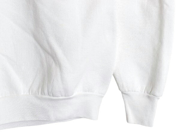80s USA製 アート イラスト プリント スウェット メンズ XL / 古着 80年代 ヴィンテージ トレーナー 裏起毛 キャラクター 大きいサイズ 白