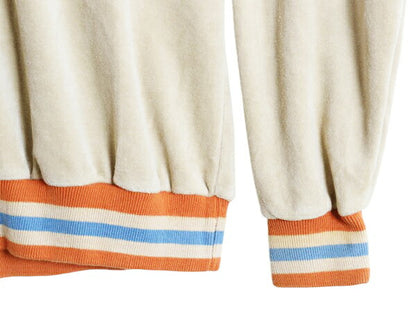 70s ラコステ Vネック ベロア トップ L 小さめ メンズ S レディース M 程 古着 ヴィンテージ IZOD LACOSTE 糸巻タグ ワンポイント チルデン