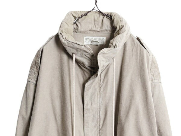 80s バナナリパブリック A-2 タイプ コットン フライト ジャケット メンズ M / 古着 ヴィンテージ BANANA REPUBLIC Safari&Travel ブルゾン